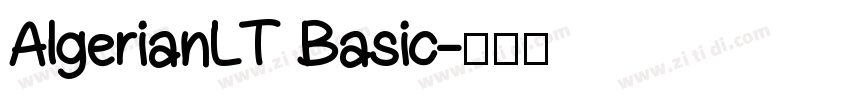 AlgerianLT Basic字体转换
